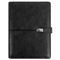 ежедневник а5 недатиров. 100л обложка кож.зам. на кольцах с магнитной застёжкой