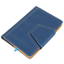 ежедневник а5 недатиров. 120л  обложка к/з  на застежке с держ. д/ручки