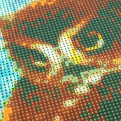 алмазная живопись 40*50см  совушка (уценка)