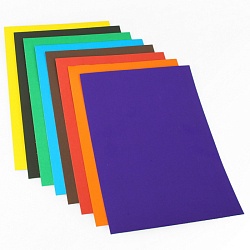 картон цветной немелованный  а4  8л. 8цв. "darvish" ассорти рб