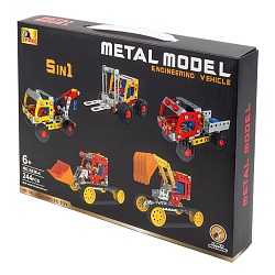конструктор 5 в1 "metal model". engineering vehicle 244дет.
