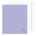 Тетрадь  96л лин. "Классика сиреневая" обложка цвет. мелов.