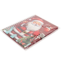 Блокнот 13*18 см 48л на спирали с замком Новый год