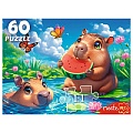 Пазлы   60 элементов Капибары
