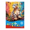 картон цветной  8л. 8цв. и цветная бумага 16л. 8цв "леопард" в папке