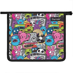 папка для тетрадей а5 на молнии "party"