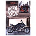 Книжка записная  А6  48л "Черный мотоцикл" тв. обложка, глянц.лам.