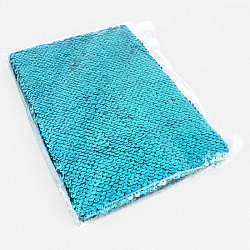 Книжка записная А5  80л в клетку с реверсивными пайетками цвет ассорти