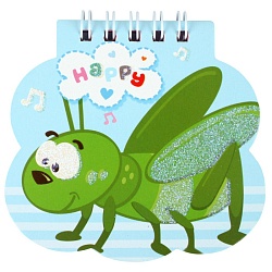 Блокнот A7  40л "Happy animals" на спирали