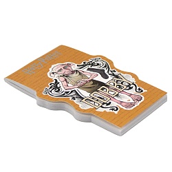 Блокнот А7  40л "Гарри Поттер" фигурный на скрепке обложка тиснение фольгой