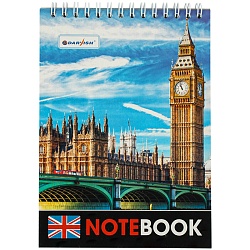 Блокнот 13*18см  48л "Города" на гребне