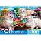 пазлы 1000 элементов котята и чаепитие
