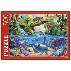 пазлы  500 элементов удивительный дикий мир