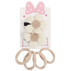 аксессуары для волос в наборе (2 заколки-зажима+ 4резинки)