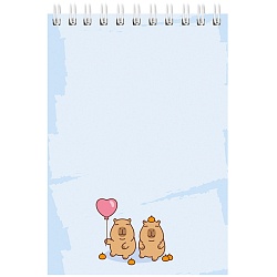 Блокнот А6  40л "Милые животные-9" ассорти,  на гребне