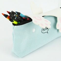 пенал мягкий тубус "мяу"  ассорти