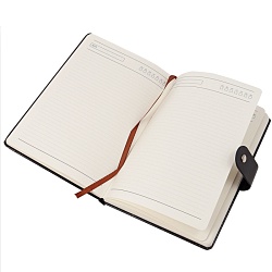 ежедневник а5 недатиров. 112л  обложка кож.зам. черная