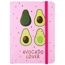 Блокнот 14*21см 80л "AVOCADO" ассорти /4вида/