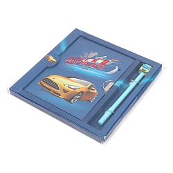 Блокнот 13,5*18 см 50л с замком "Turbo Racing" с ручкой