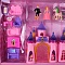 набор для девочки "замок мечты" (кукольный замок+мебель+кукла)