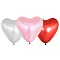 шар воздушный 12" сердце металлик ассорти 50шт/уп