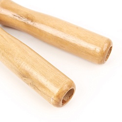 скакалка 210см (деревянные ручки) ассорти