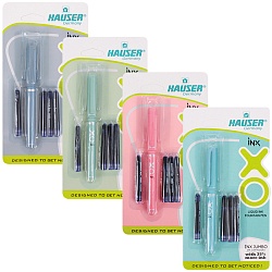 ручка перьевая син. корпус ассорти inx xo hauser