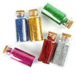 декоративные блёстки 6 цветов  6шт (набор)