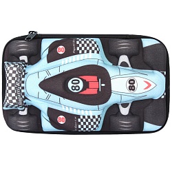 пенал "3d cars" 23,5*14*6см (голубой)