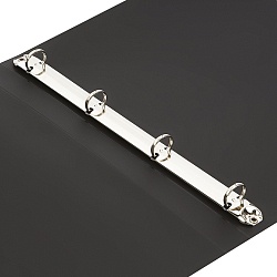 папка с 4-мя кольцами 25мм 500мкм чёрная