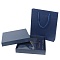 набор подарочный(ежедневник недатир. с магнитной застежкой + ручка+стержень)  цвет синий