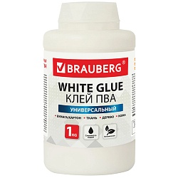 клей пва 1кг универсальный brauberg