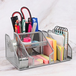 органайзер настольный металлический серый