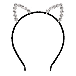 ободок чёрный для волос с ушками 