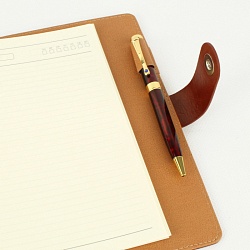 набор подарочный: ежедневник на кольцах а5 + ручка (коричневый)