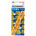 Батарейки Sonnen "таблетка" 192A (G3,LR41) комплект 10шт алкалин в блистере 