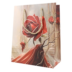 пакет подарочный 18*23*10см  "роза"