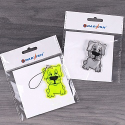 светоотражающий брелок собака