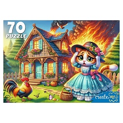 пазлы   70 элементов кошкин дом
