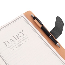 ежедневник а5 недатиров. 100л обложка кож.зам.на кольцах  с магнитной застёжке серый