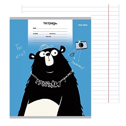 тетрадь  18л линия цв. обл "микс-4293"