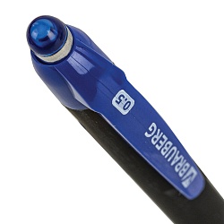 ручка авт. синяя  brauberg корпус чёрный