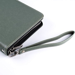 ежедневник а5 недатиров. 120л "darvish" обложка к/з (3 цвета) на молнии с ремешком, с держ. д/ручки