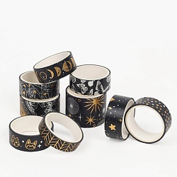 лента декоративная клейкая с рисунками 9шт в наборе