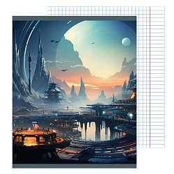 тетрадь  48л кл. "другие галактики" обл. мелов. картон