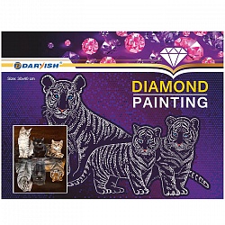 алмазная  живопись  "darvish" 30*40см преображение котят