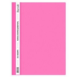 папка-скоросшиватель а4 розовая 120/180мкм