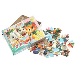 пазл   60 деталей  пушистые котята