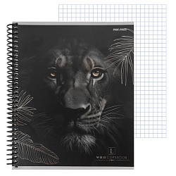 тетрадь  96л кл. цветная спираль "величие животного мира" обложка твин-лак