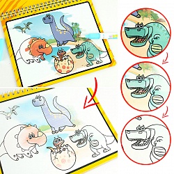 раскраска с водным маркером динозавры